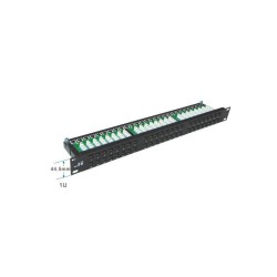 PANEL 19" 48 PUERTOS 1U CAT6 UTP RJ45