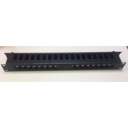 PASAHILOS 19" CON TAPA 4 TETONES 1U 7cm