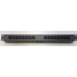 PASAHILOS 19" CON TAPA 4 TETONES 1U 7cm