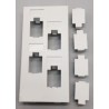 PLACA 4xRJ45 PARA CAJA SUPERFICIE 1 CUER