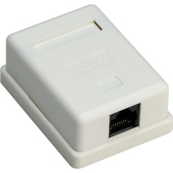 ROSETA SUPERFICIE 1xRJ45 UTPCAT6 LATERAL
