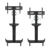 SOPORTE TV SUELO CON RUEDAS + ATRIL 65"