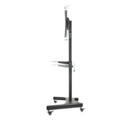 SOPORTE TV SUELO CON RUEDAS + ATRIL 65"