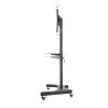 SOPORTE TV SUELO CON RUEDAS + ATRIL 65"