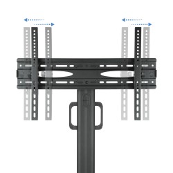 SOPORTE TV SUELO CON RUEDAS + ATRIL 65"