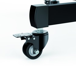SOPORTE TV SUELO CON RUEDAS + ATRIL 70"