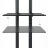 SOPORTE TV SUELO CON RUEDAS + ATRIL 70"