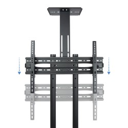 SOPORTE TV SUELO CON RUEDAS + ATRIL 70"