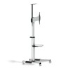 SOPORTE TV SUELO CON RUEDAS + ATRIL 70"