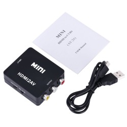 ADAPTADOR HDMI HEMBRA 3xRCA HEMBRA