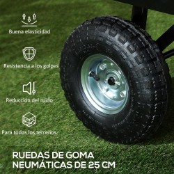 CARRO DE CARGA HASTA 300Kg NEGRO