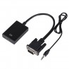 CONVERTIDOR VGA M+AUDIO A HDMI H 15cm