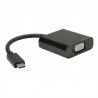 ADAPTADOR USB C M- VGA H NEGRO 15cm