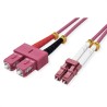 JUMPER DUPLEX OM4 SC-LC 3M (FUCSIA) 3mm