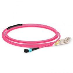 JUMPER MPO OM4 12 FIBRAS H-8xLC 2,5MTS