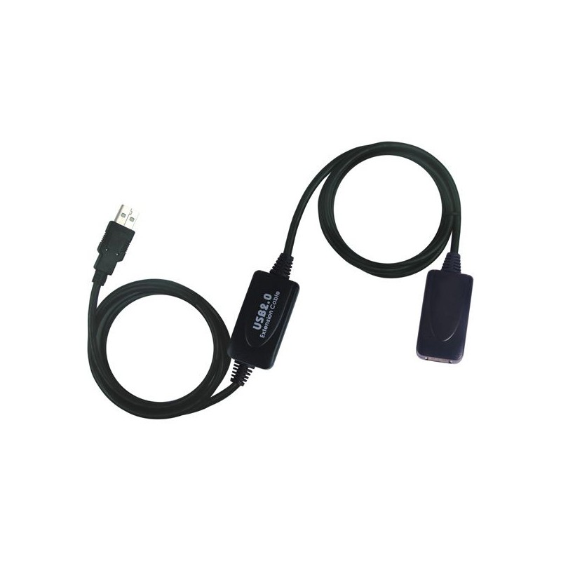 CABLE USB A 2.0 M-H AMPLIFICADO 15M