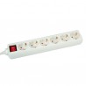REGLETA 6 TOMAS SCHUKO+INT BLANCA 1,5M