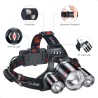 LINTERNA FRONTAL CABEZA LED USB 4.400mAh