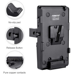 V-Lock V Soporte Bateria Adaptador abarz