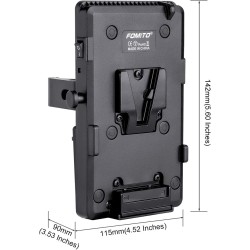 V-Lock V Soporte Bateria Adaptador abarz