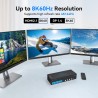 KVM 4X1 DISPLAYPORT + USB 8K 60HZ