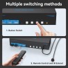 KVM 4X1 DISPLAYPORT + USB 8K 60HZ