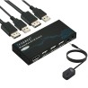 KVM 2X1 DISPLAYPORT + USB 4K 60HZ