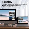 KVM 2X1 DISPLAYPORT + USB 4K 60HZ
