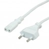CABLE ALIMENTACION RED-FORMA 8 1,8M BLAN