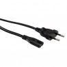 CABLE ALIMENTACION RED-FORMA 8 1,8M NEGR