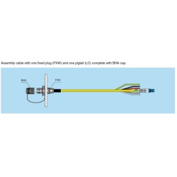 CABLE F.O. FXW.3K-SM-2xLC + CU 0,5M