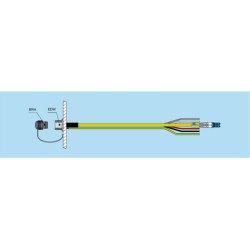 CABLE F.O. EDW.3K-SM-2xSC + CU 1MT