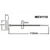 BRIDA BANDERA 100X2,5mm Sup.Marc.25x8mm