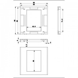 MARCO+BASTIDOR 43,8x65 BLANCO VALUE