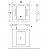 MARCO+BASTIDOR 43,8x65 BLANCO VALUE