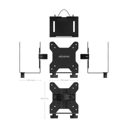 SOPORTE VESA VERSATIL PARA MINIPC NEGRO