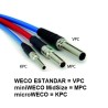 CABLE miniWECO MIDSIZE M-M HD 90cm VERDE