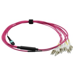 JUMPER MPO OM4 12 FIBRAS M-12xLC 2MTS