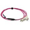 JUMPER MPO OM4 12 FIBRAS M-12xLC 2MTS