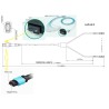 JUMPER MPO OM4 12 FIBRAS M-12xLC 2MTS