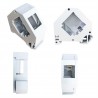 PLACA PLASTICA 1xRJ45 PARA CARRIL DIN BL
