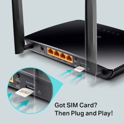 ROUTER WIFI 4G 4xRJ45 TARJETA SIM TPLINK