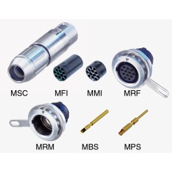 CONECTOR MINICON 12P MACHO PANEL CHASIS