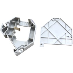 PLACA PLASTICA 1xRJ45 PARA CARRIL DIN BL