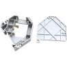 PLACA PLASTICA 1xRJ45 PARA CARRIL DIN BL
