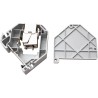 PLACA PLASTICA 1xRJ45 PARA CARRIL DIN BL