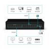 SWITCH HDMI 16ENTRADAS 16SALIDAS+MANDO4K