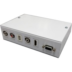 CAJA METAL VGA+HDMI+USB+1 MINIJACK