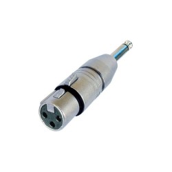 ADAPTADOR XLR3 H-JACK 6,3 M MONO NEUTRIK