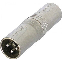 ADAPTADOR XLR3 MACHO-MACHO NEUTRIK
